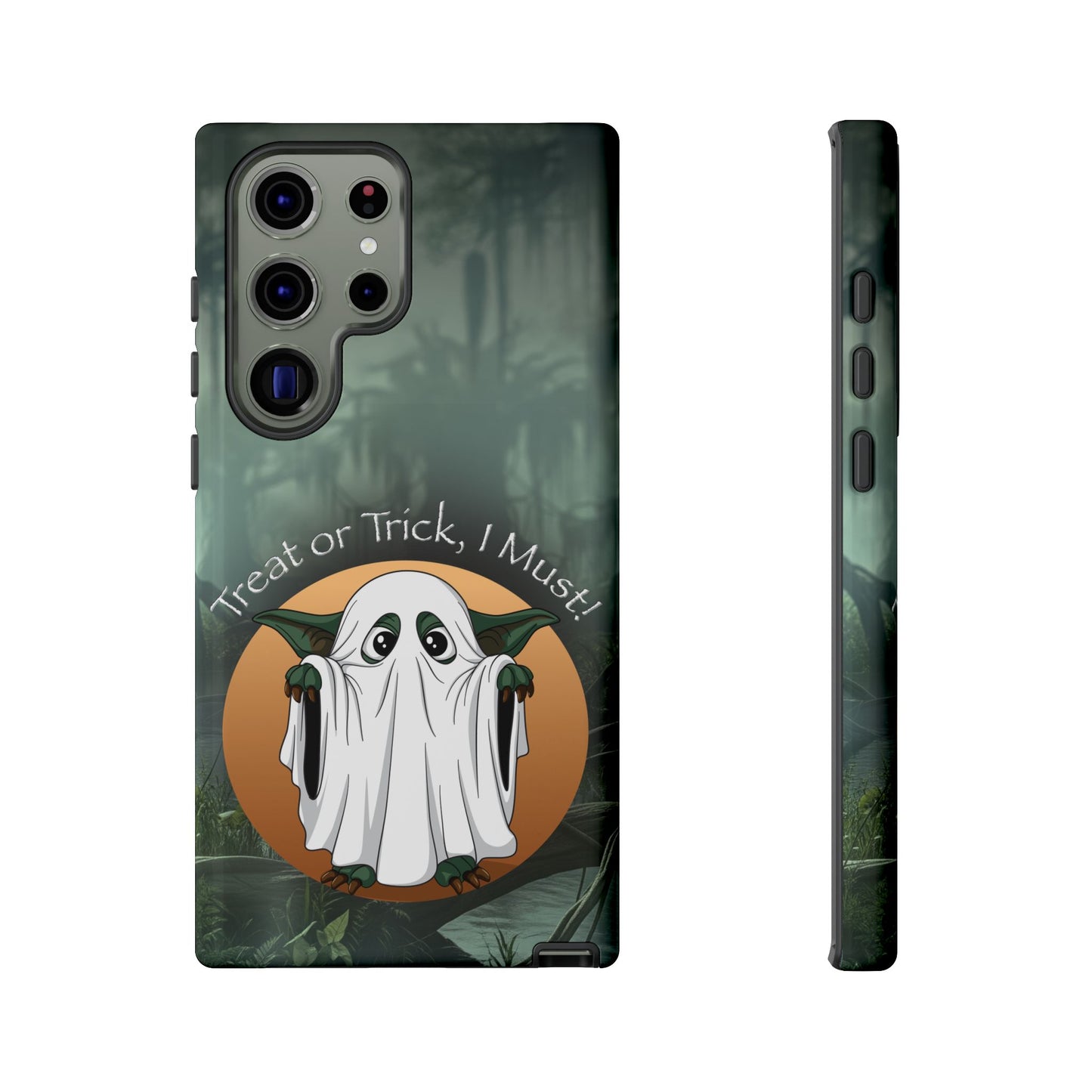 Cute Halloween Phone Case - Trick or Treat Ghost Design, Spooky Cell Phone Cover, Halloween Gift, Fall Decor
