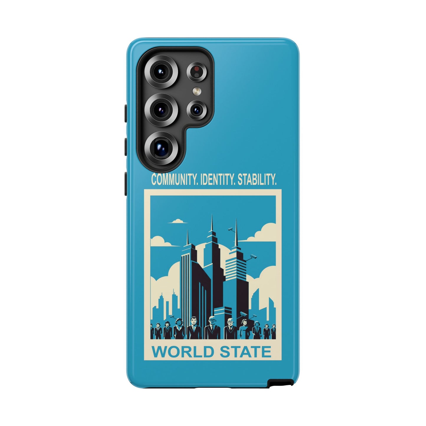Urban Style Phone Case - Futuristic City Design, Gift for Tech Lovers, Modern Decor, Community Identity Stability