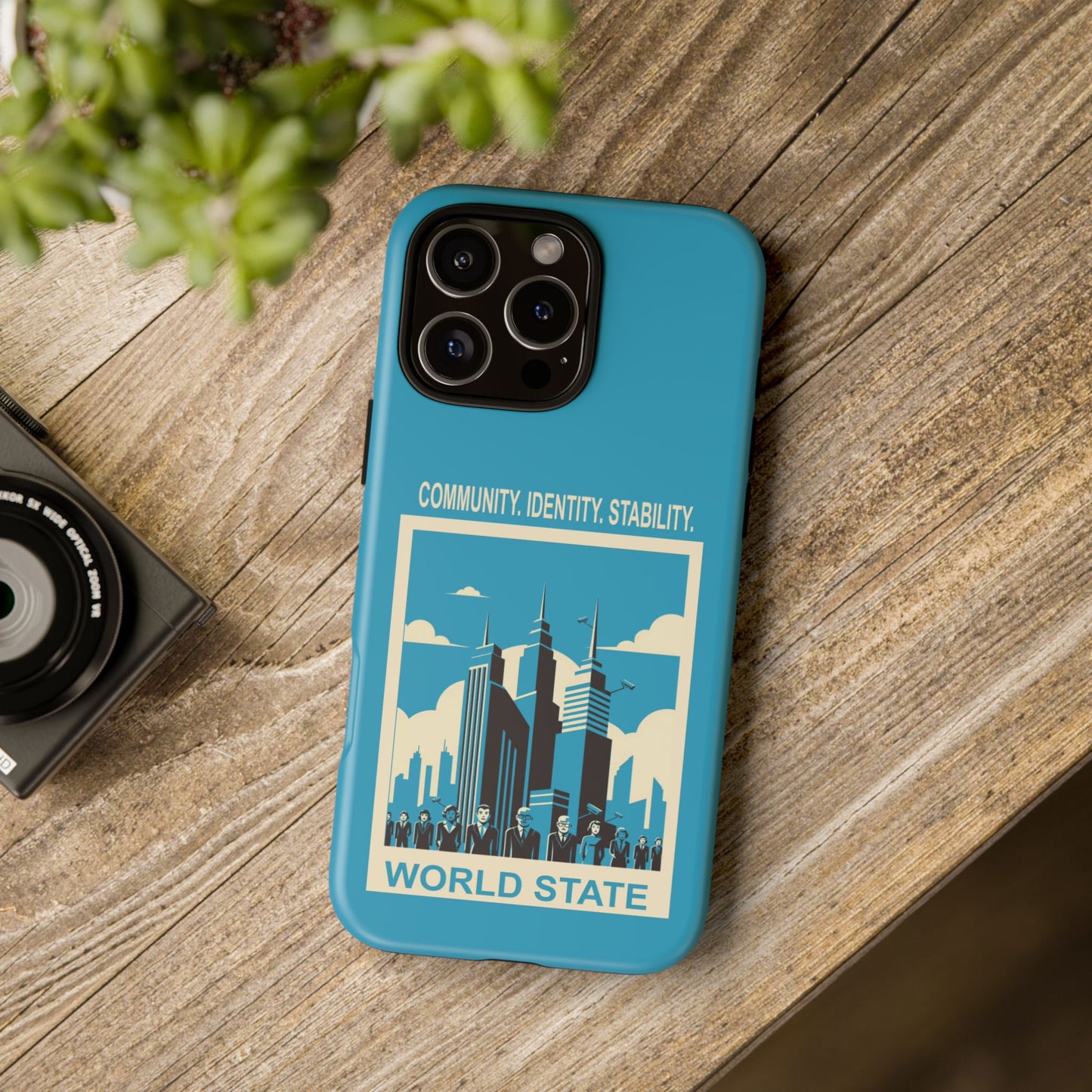 Urban Style Phone Case - Futuristic City Design, Gift for Tech Lovers, Modern Decor, Community Identity Stability