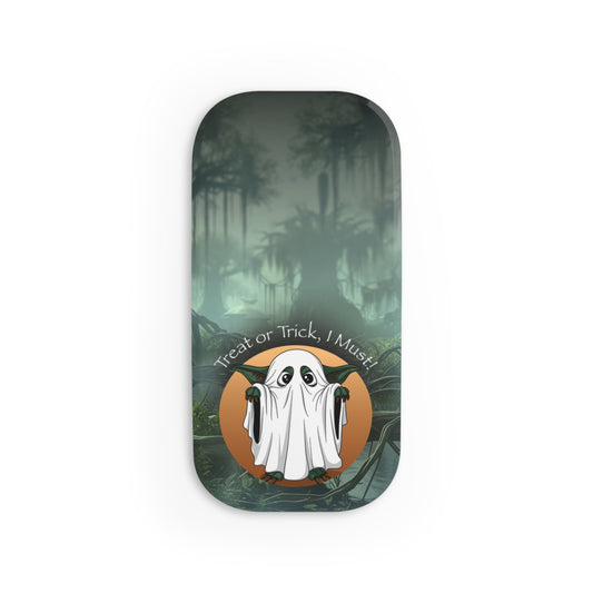 Halloween Phone Grip, Ghost Phone Holder, Treat or Trick Accessory, Cute Phone Stand, Fall Decor