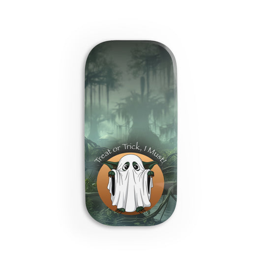 Halloween Phone Grip, Ghost Phone Holder, Treat or Trick Accessory, Cute Phone Stand, Fall Decor