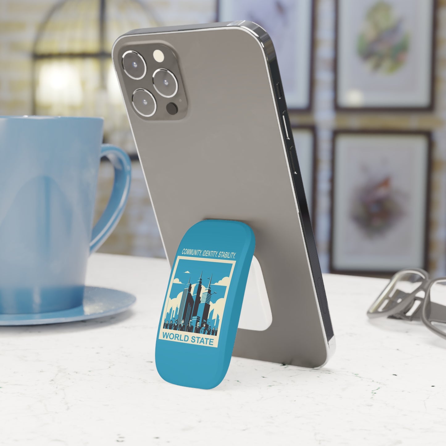 Phone Grip - Brave New World Dystopian Future Community Integrity Stability