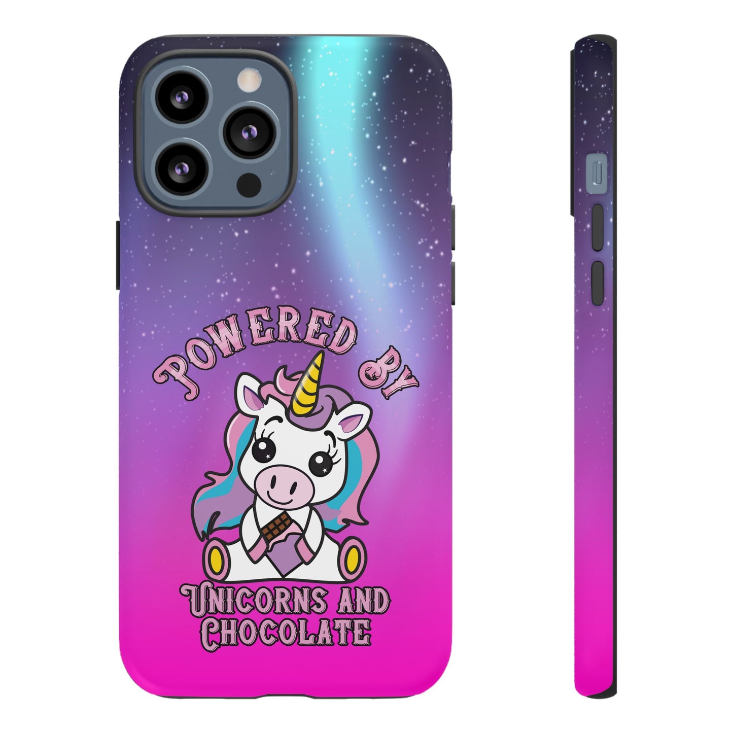 Phone Cases - Powered by Unicorns and Chocolate