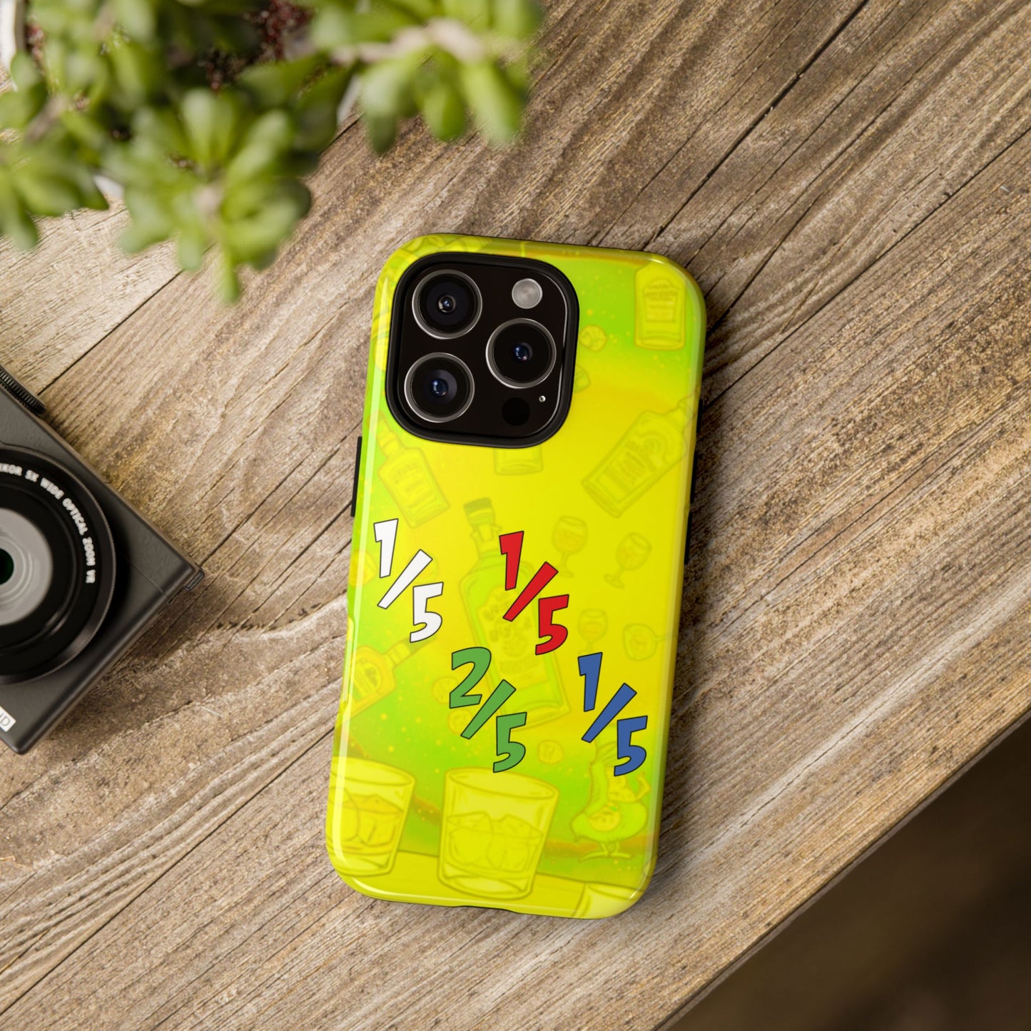 Colorful Tough Phone Case – 1/5, 2/5, red fifth, blue fifth Design