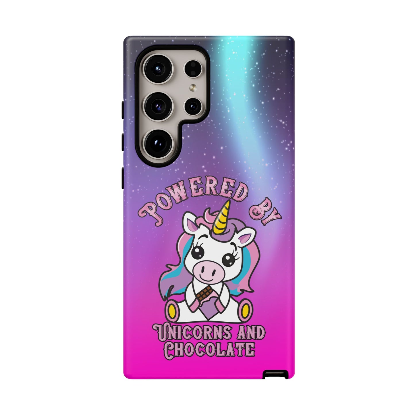 Phone Cases - Powered by Unicorns and Chocolate