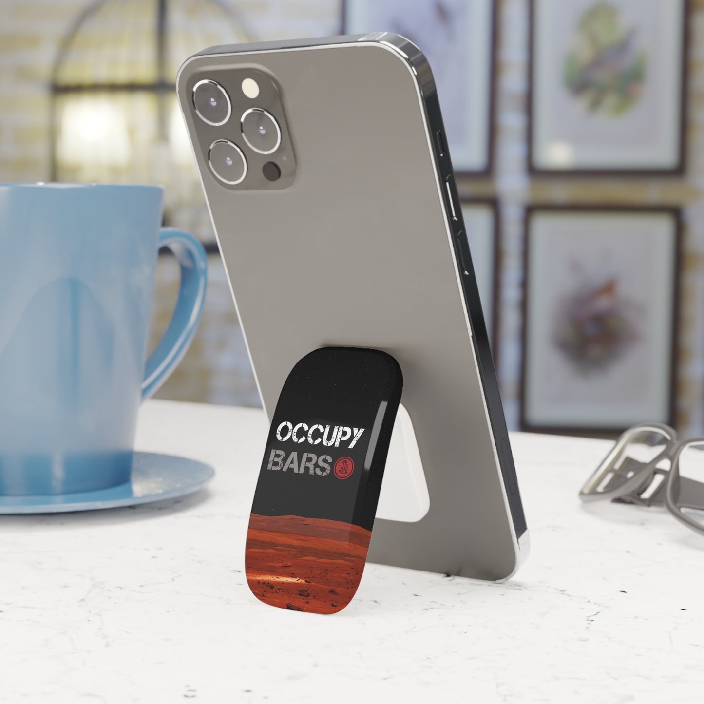 Phone Grip - Cosmic Occupy Bars Design