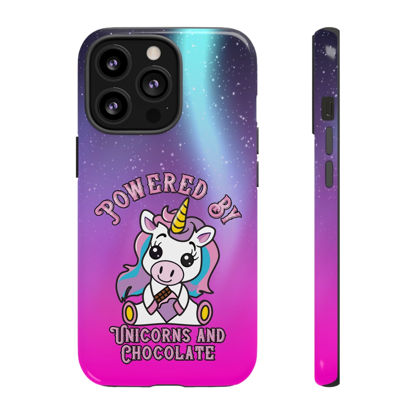 Phone Cases - Powered by Unicorns and Chocolate