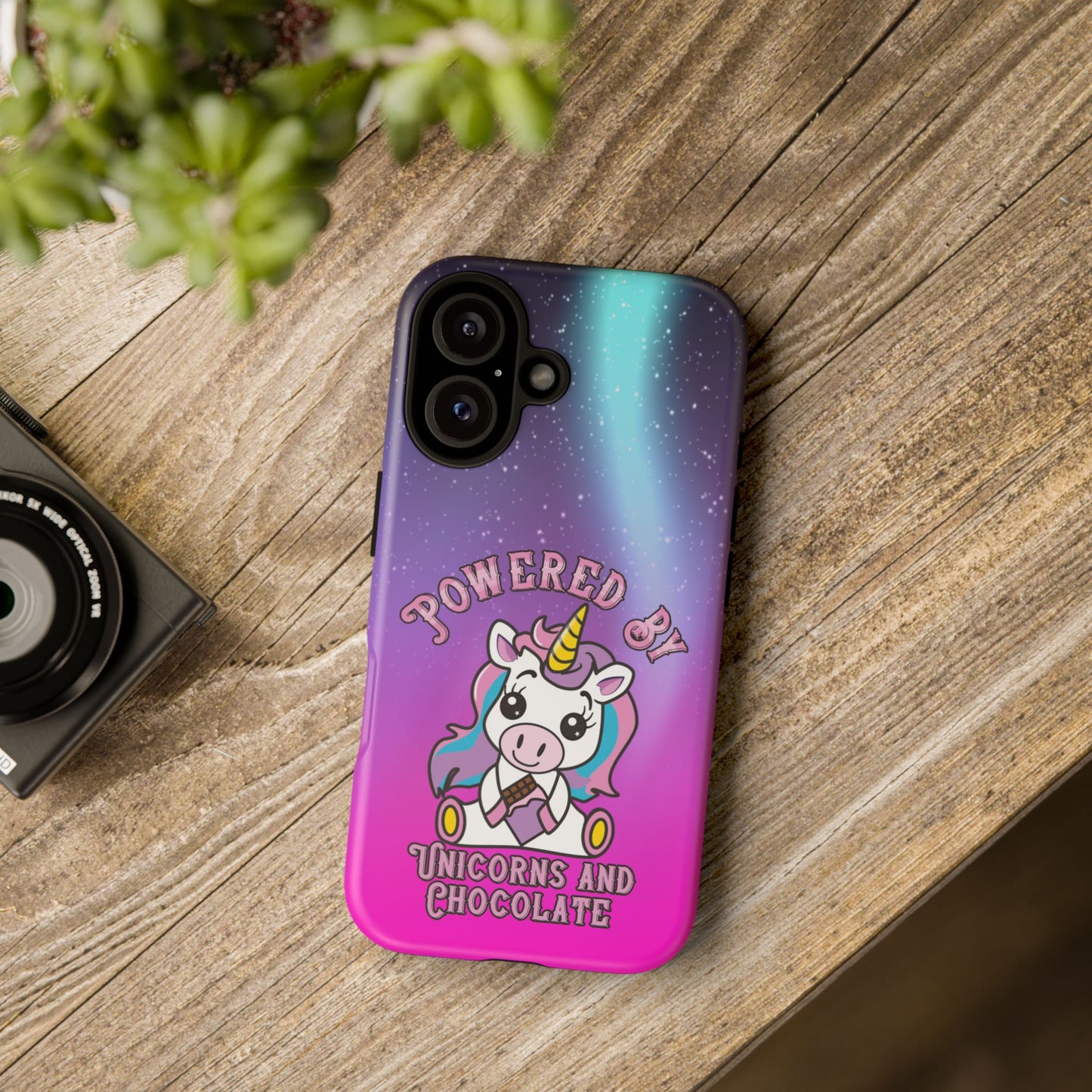 Phone Cases - Powered by Unicorns and Chocolate