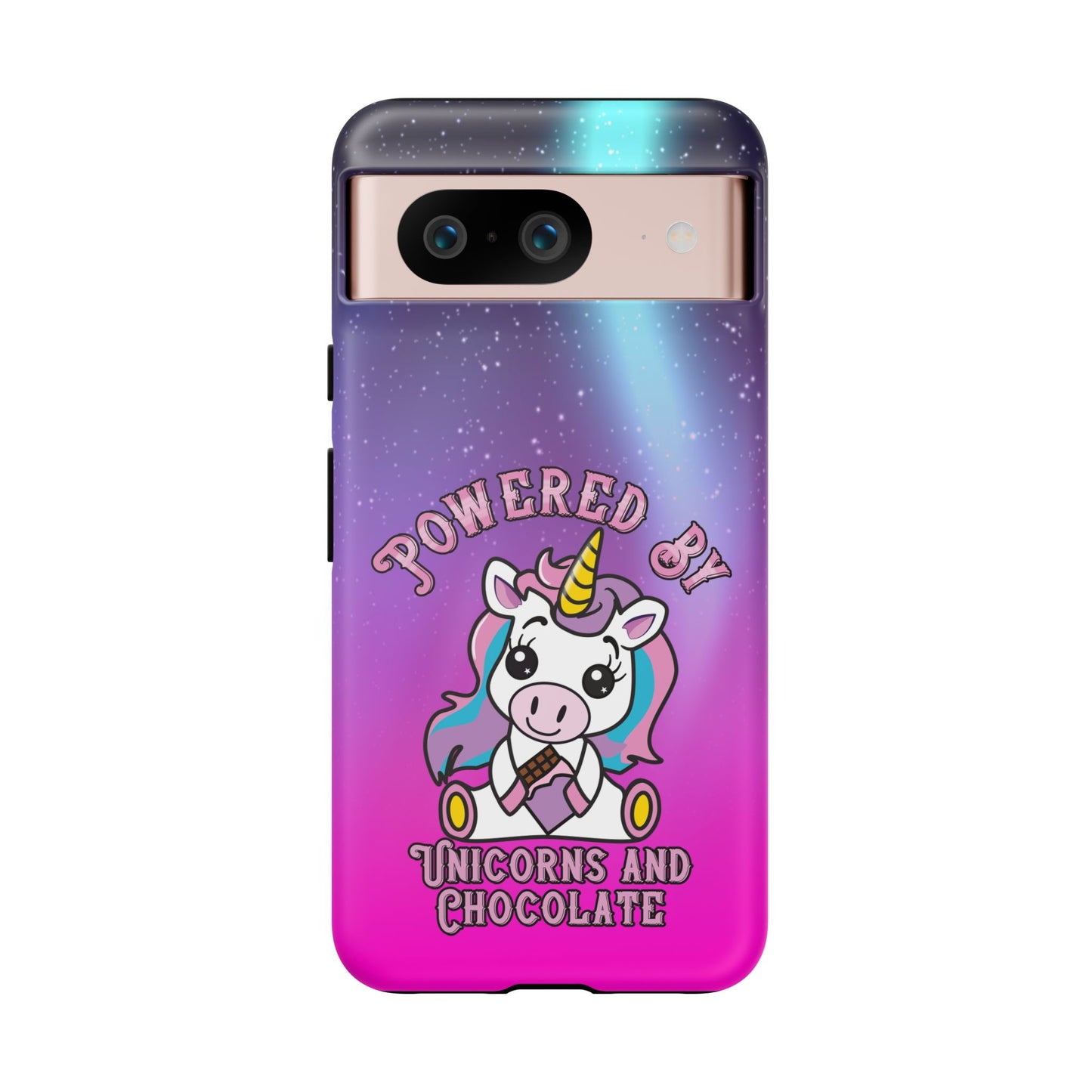 Phone Cases - Powered by Unicorns and Chocolate