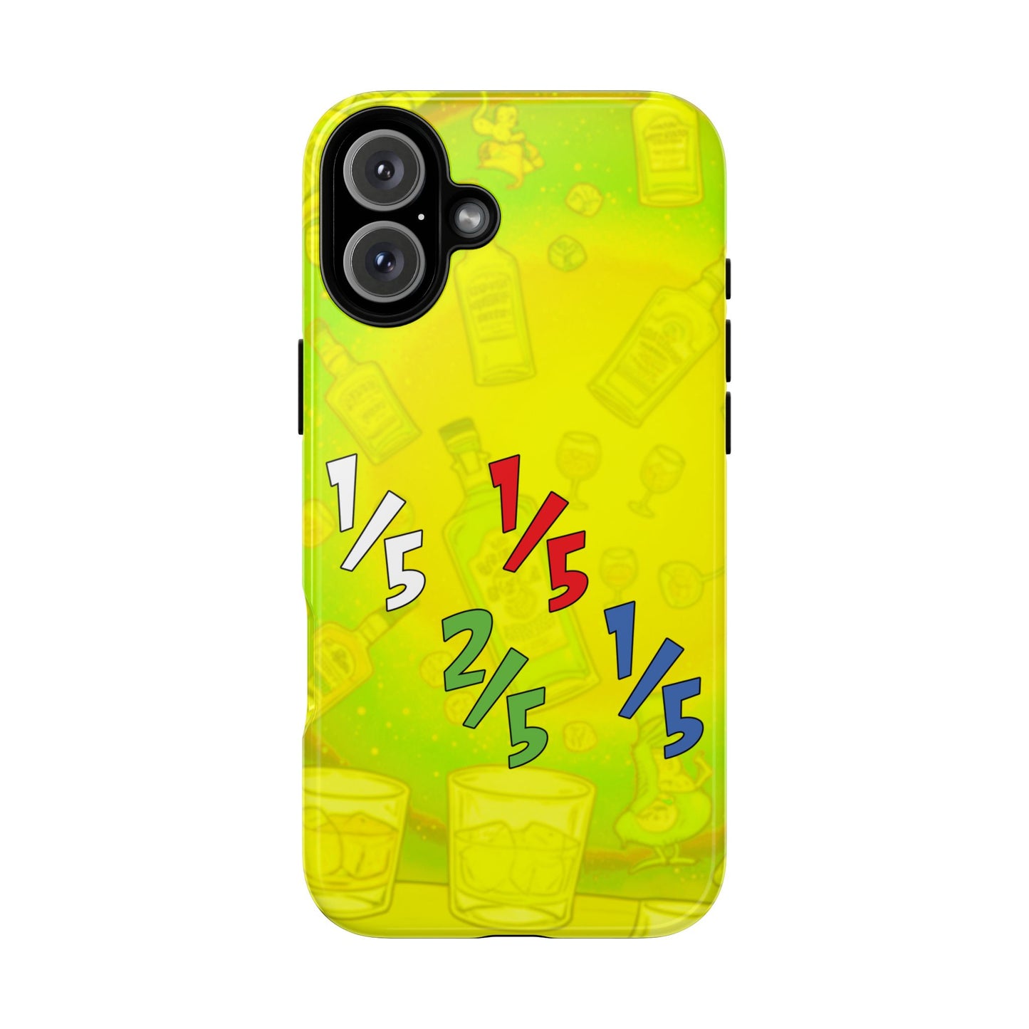 Colorful Tough Phone Case – 1/5, 2/5, red fifth, blue fifth Design