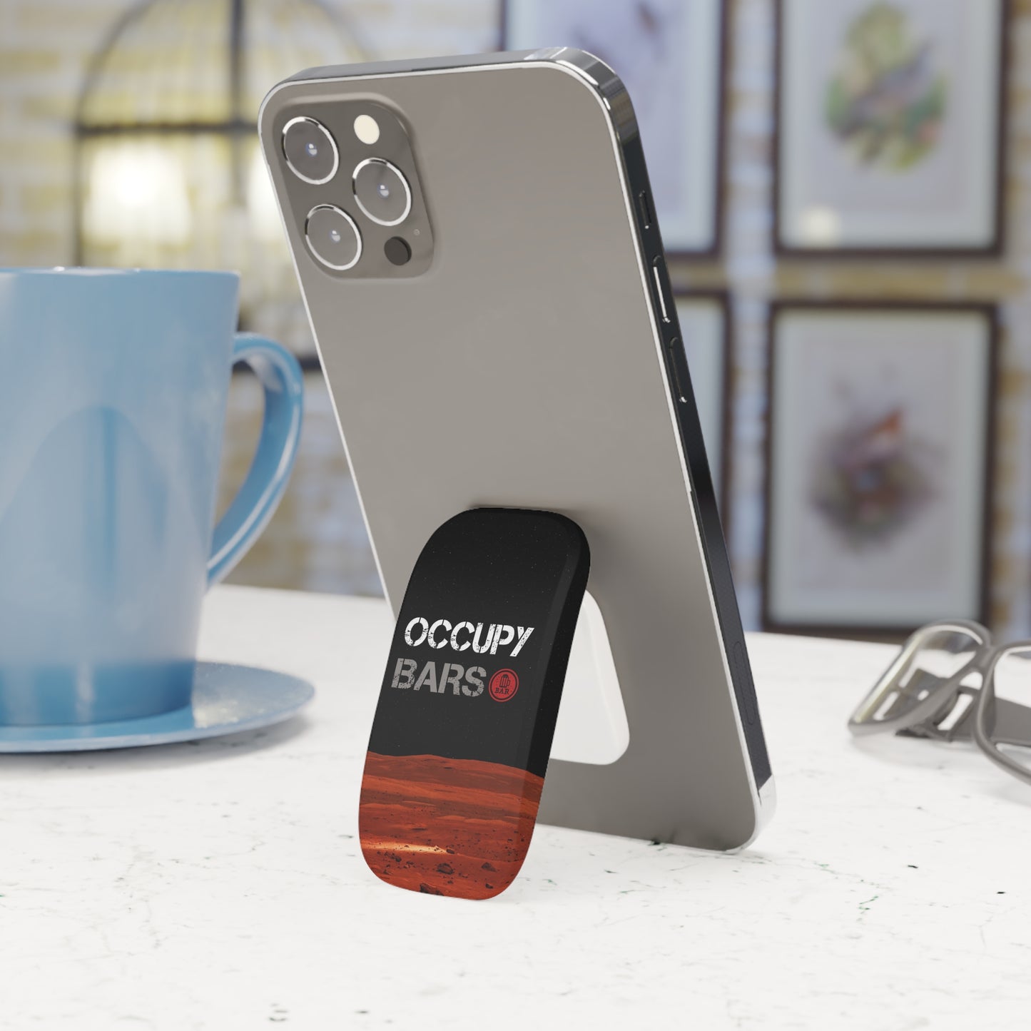 Phone Grip - Cosmic Occupy Bars Design