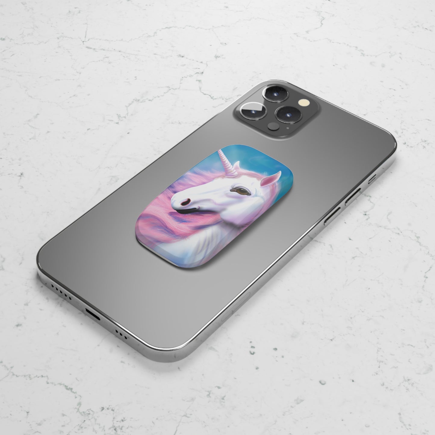Unicorn Phone Grip, Cute Accessories, Pop Socket, Cell Phone Holder, Birthday Gift, Magical Decor, Fun Tech Accessory