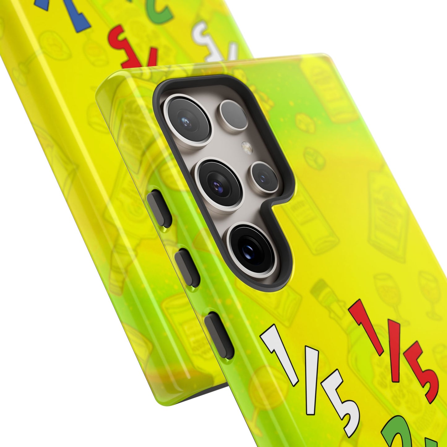 Colorful Tough Phone Case – 1/5, 2/5, red fifth, blue fifth Design