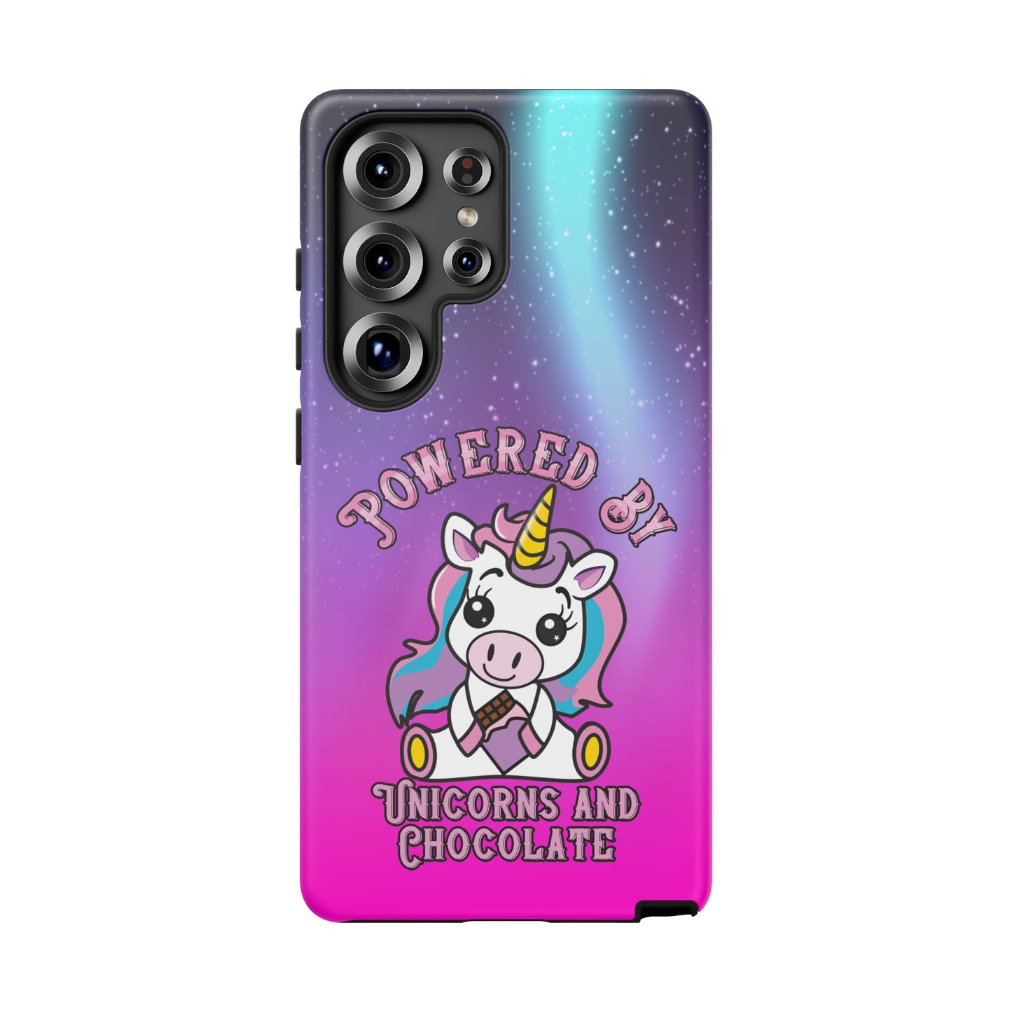 Phone Cases - Powered by Unicorns and Chocolate