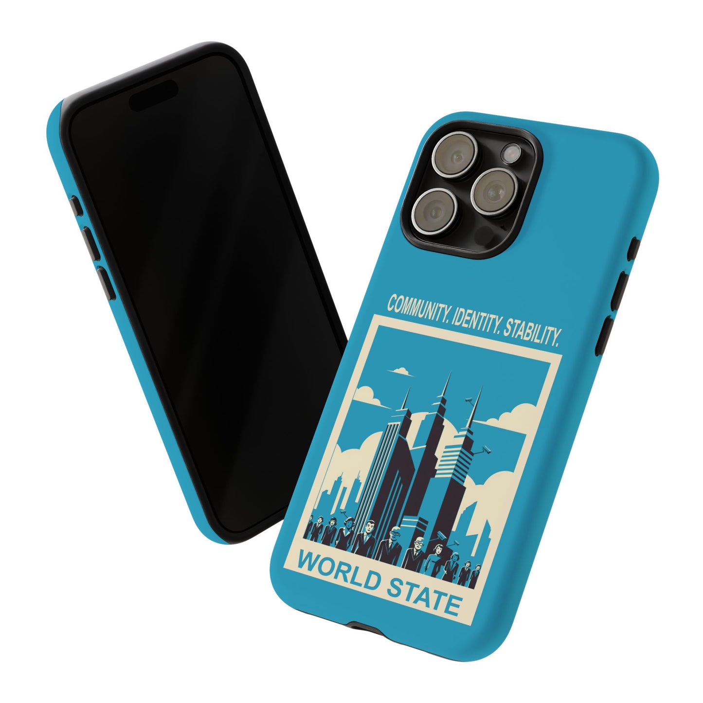 Urban Style Phone Case - Futuristic City Design, Gift for Tech Lovers, Modern Decor, Community Identity Stability