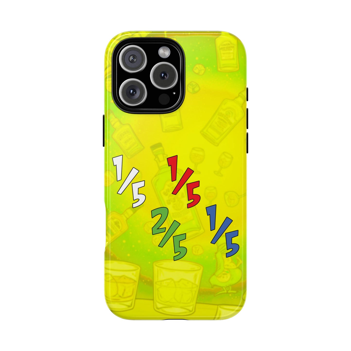 Colorful Tough Phone Case – 1/5, 2/5, red fifth, blue fifth Design