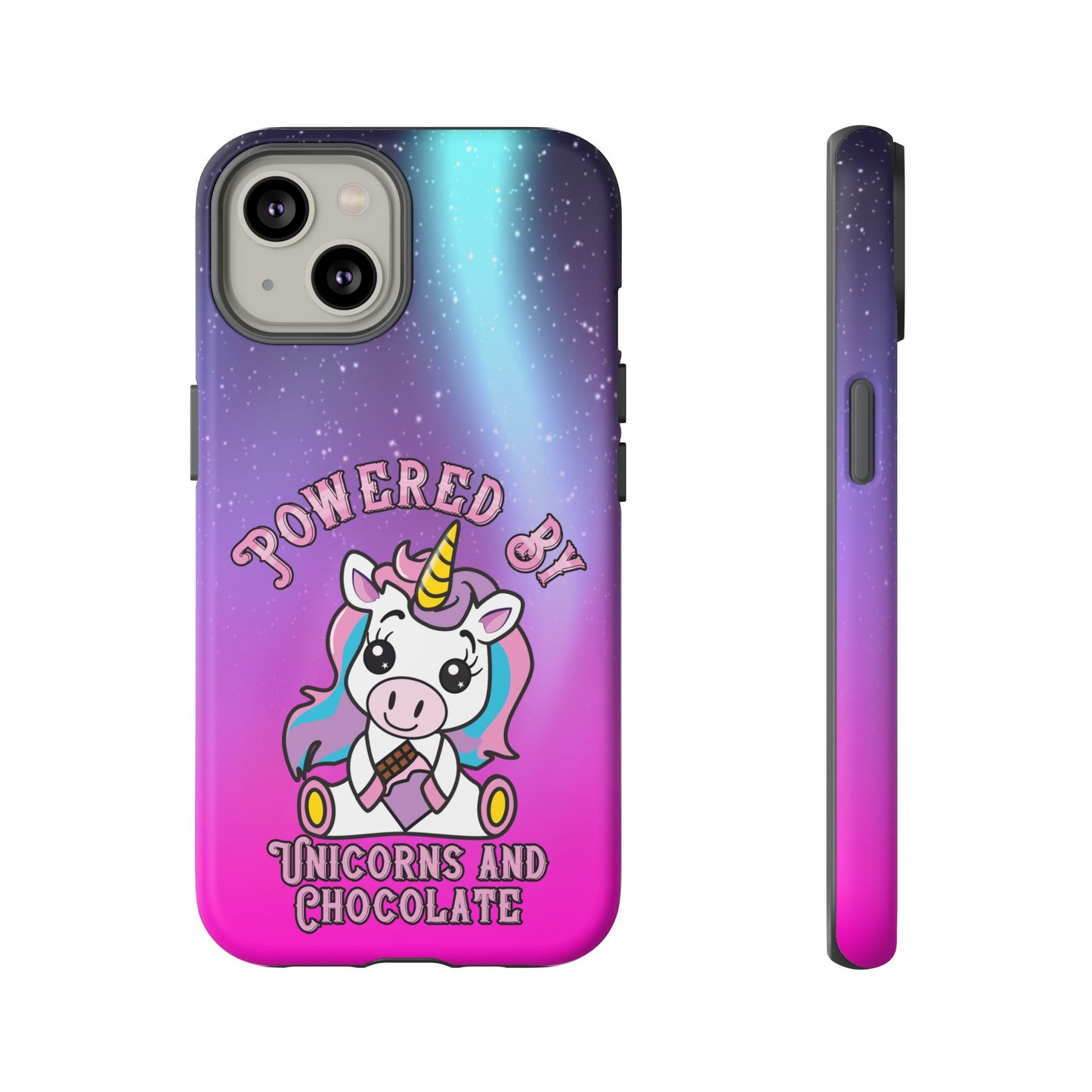 Phone Cases - Powered by Unicorns and Chocolate