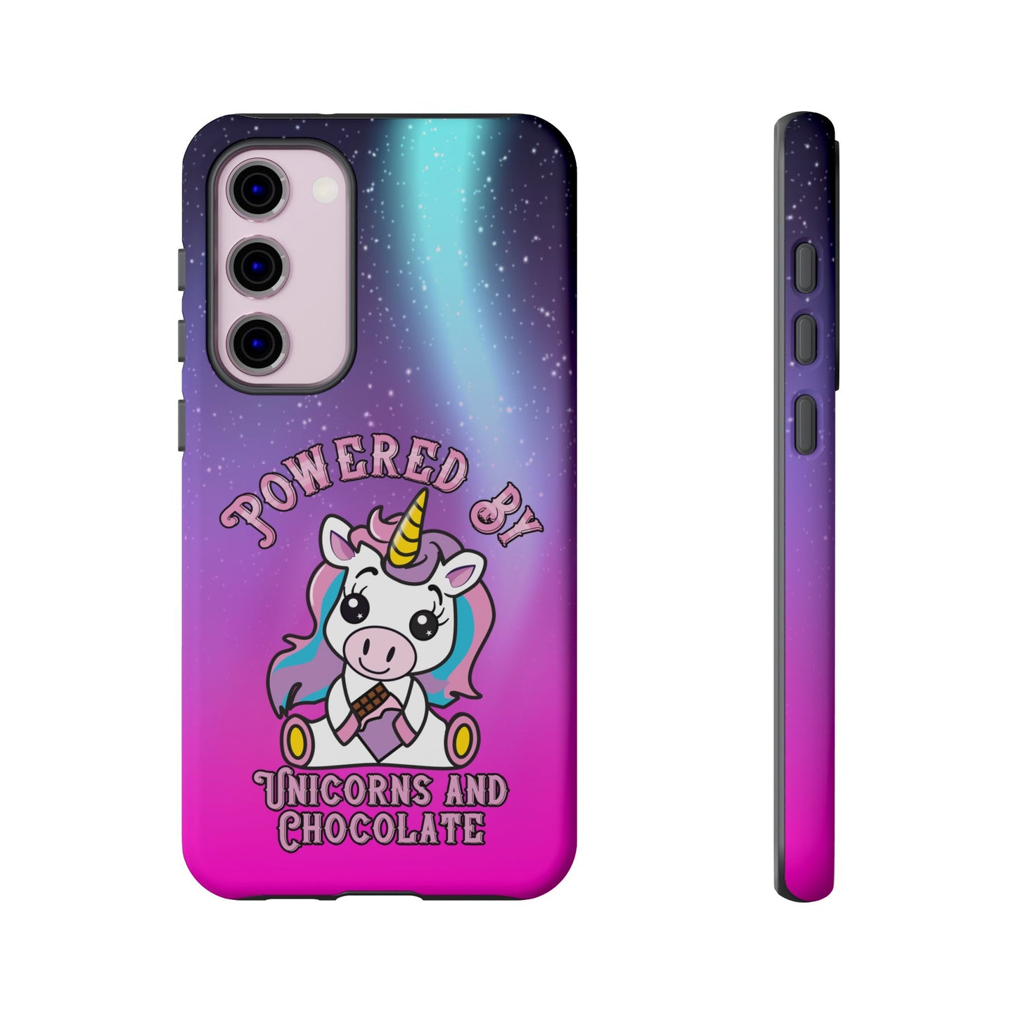 Phone Cases - Powered by Unicorns and Chocolate
