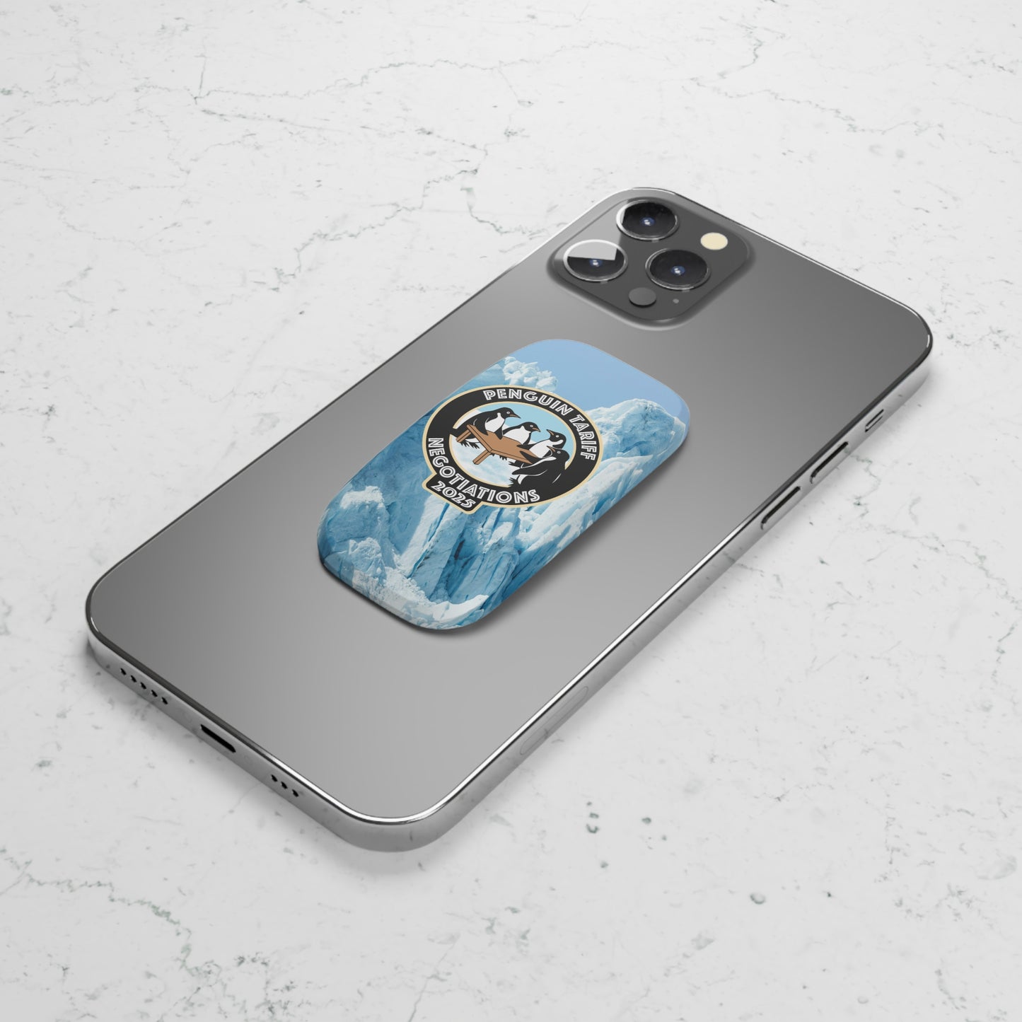 Penguin Tariff Negotiations Phone Grip - Fun & Functional Accessory