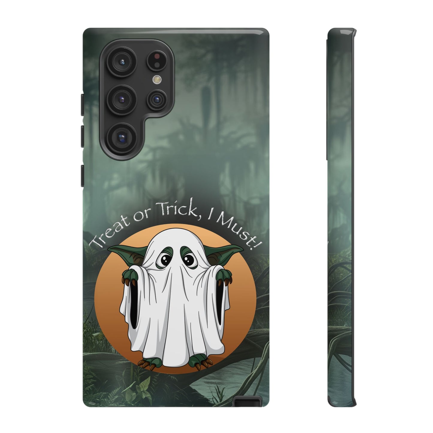 Cute Halloween Phone Case - Trick or Treat Ghost Design, Spooky Cell Phone Cover, Halloween Gift, Fall Decor