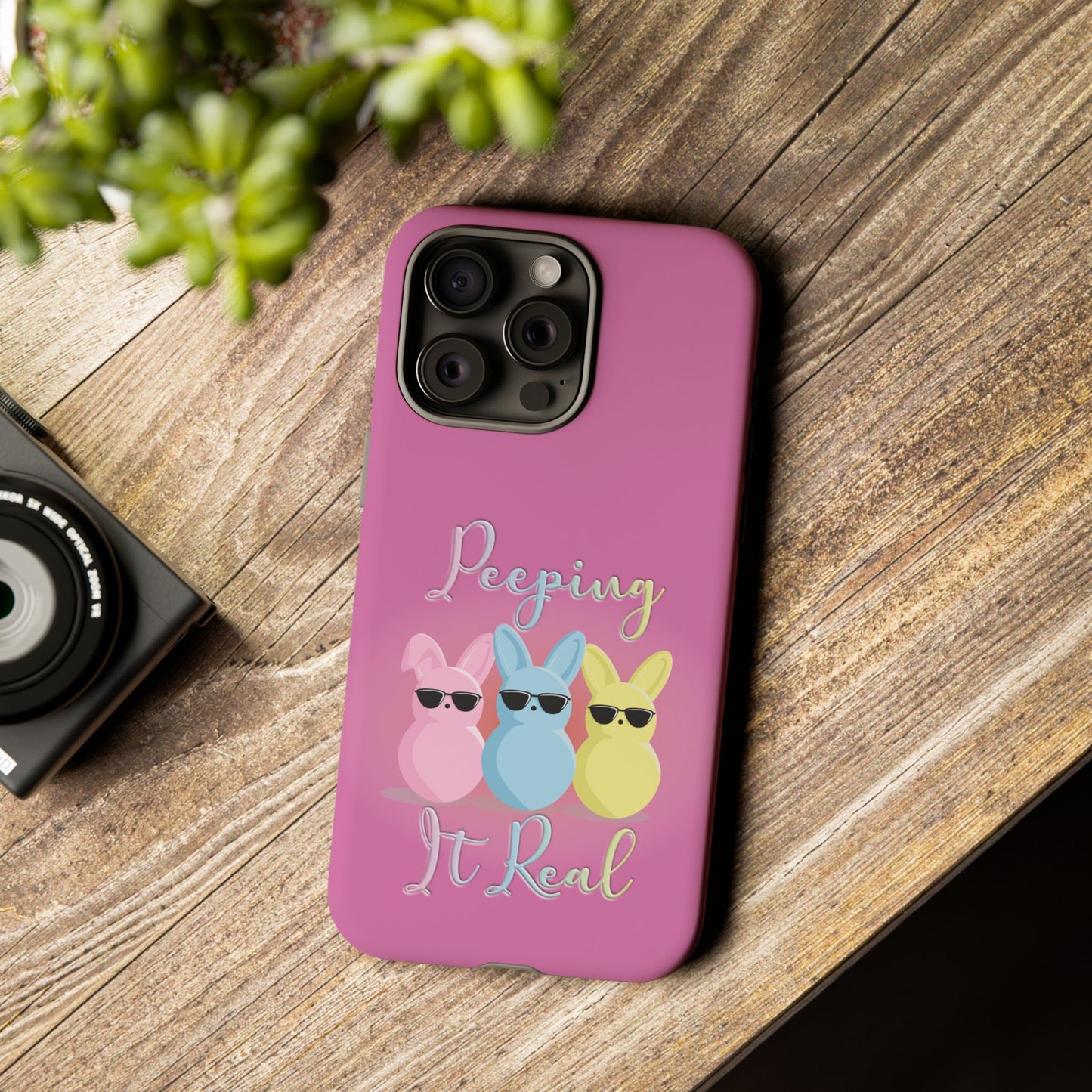 Phone Case - Peeping It Real Bunny Design for Easter & Spring