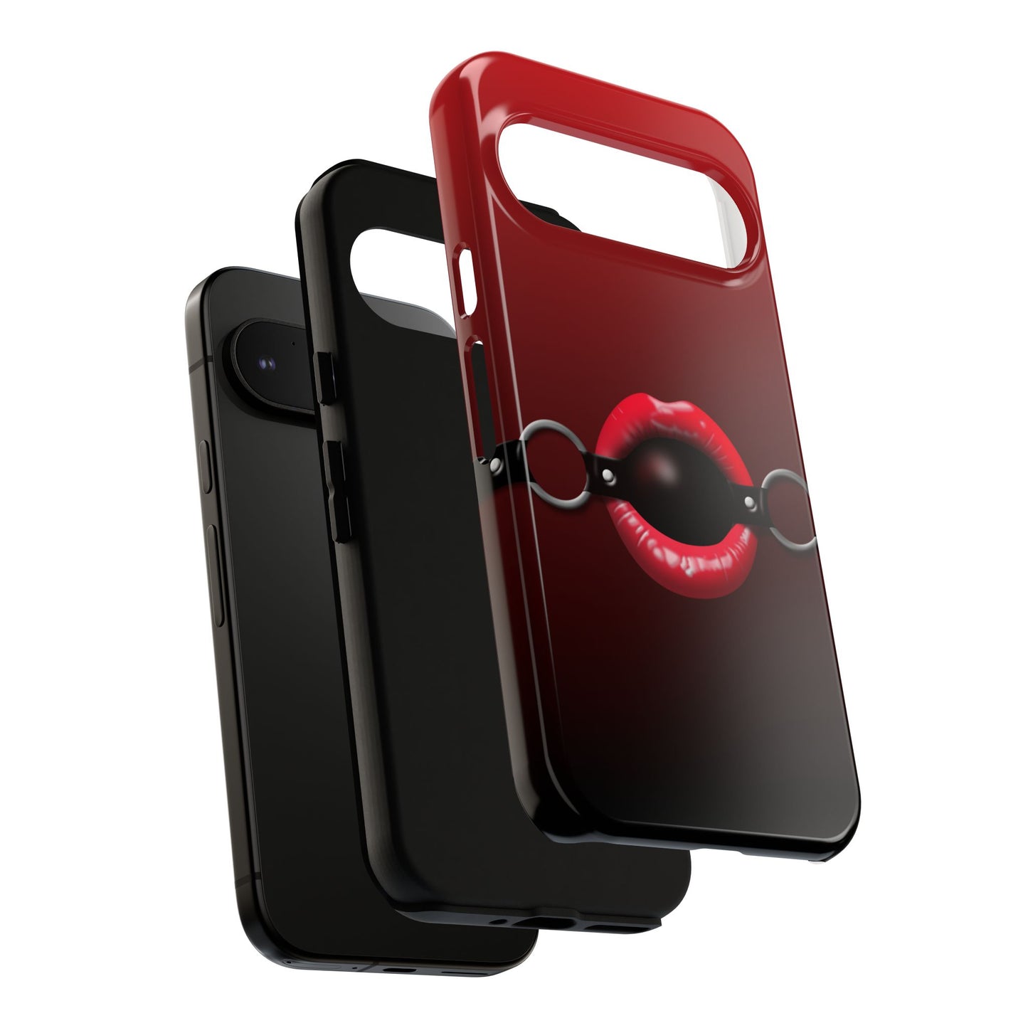 Phone Tough Case - Red Lips Gag Ball Design