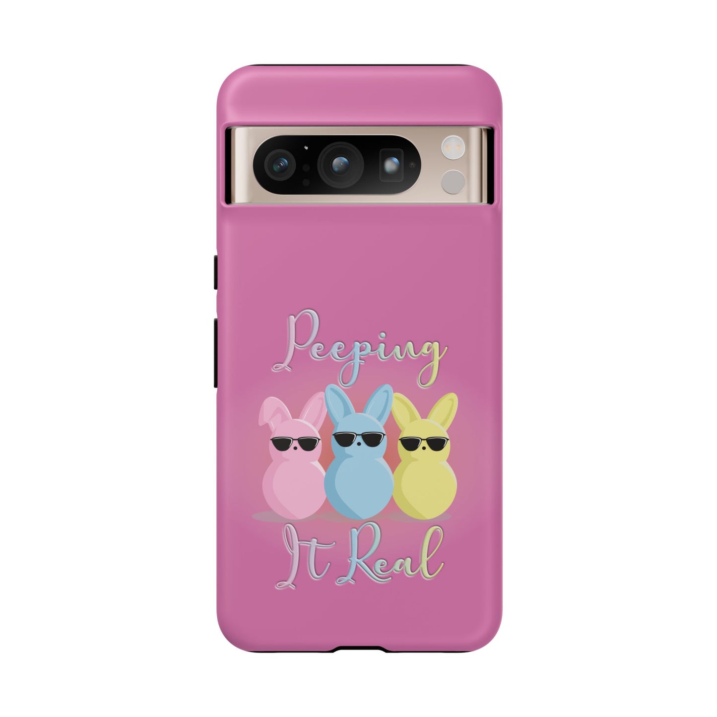 Phone Case - Peeping It Real Bunny Design for Easter & Spring