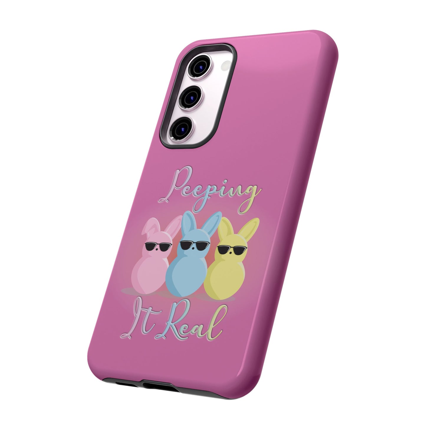 Phone Case - Peeping It Real Bunny Design for Easter & Spring