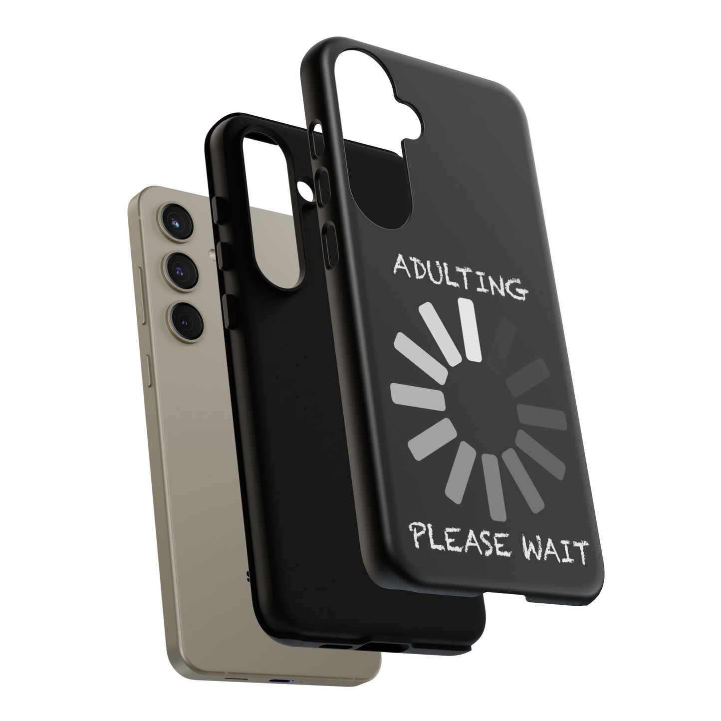 Phone Case - Adulting Please Wait Funny Tough Cases for Adults