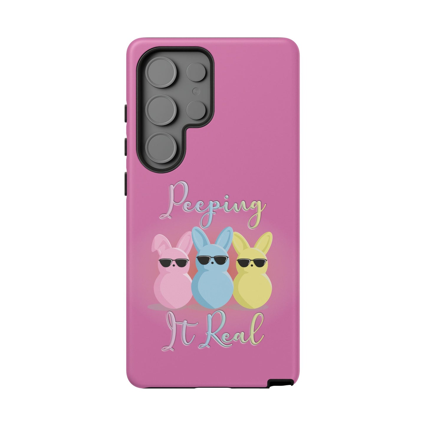 Phone Case - Peeping It Real Bunny Design for Easter & Spring