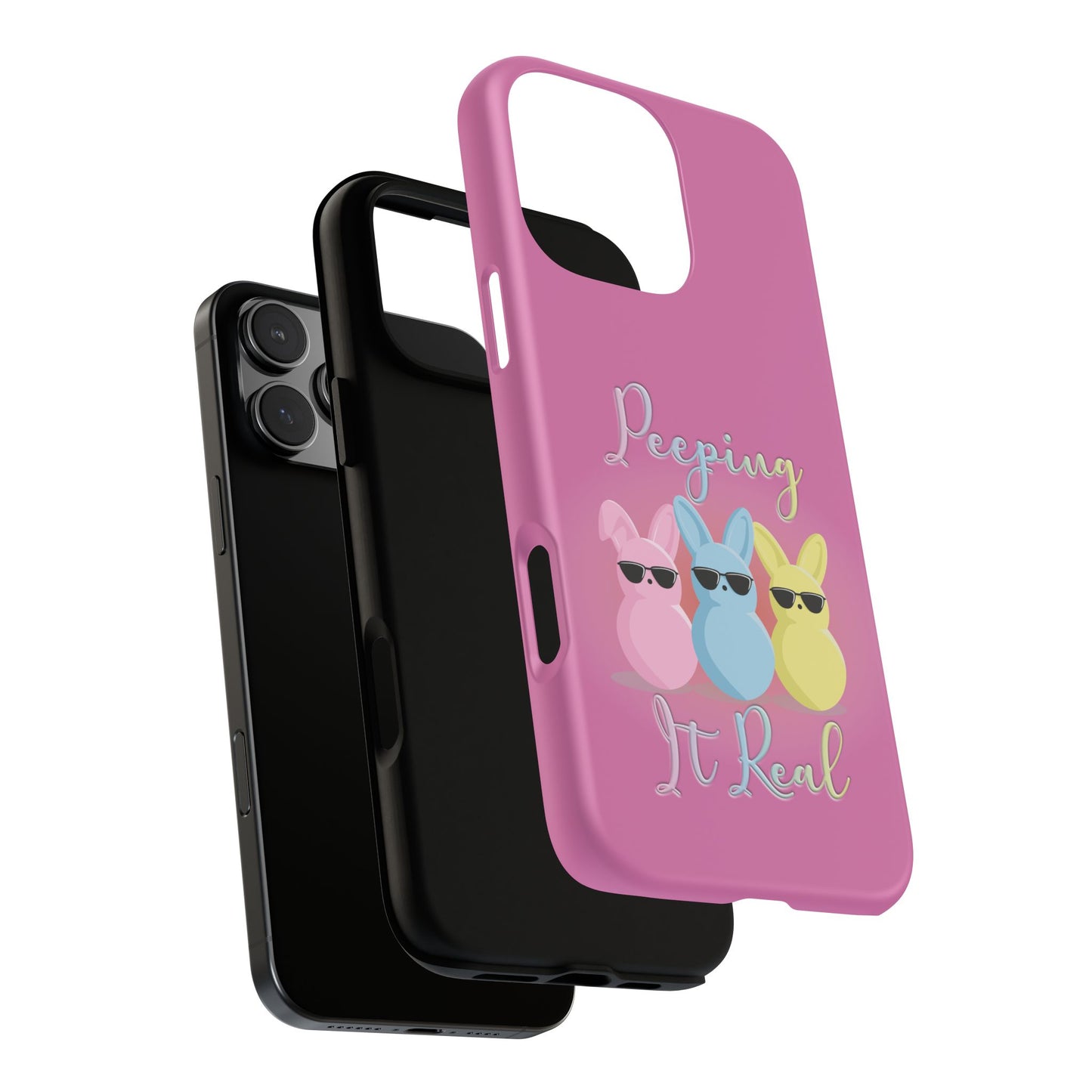 Phone Case - Peeping It Real Bunny Design for Easter & Spring