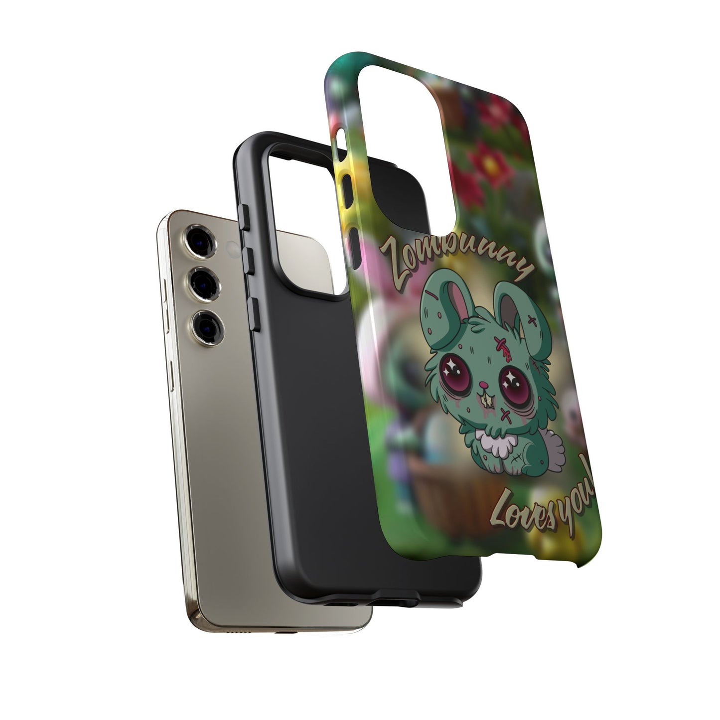 Phone Case - Cute Zombie Bunny - Zombunny Loves You