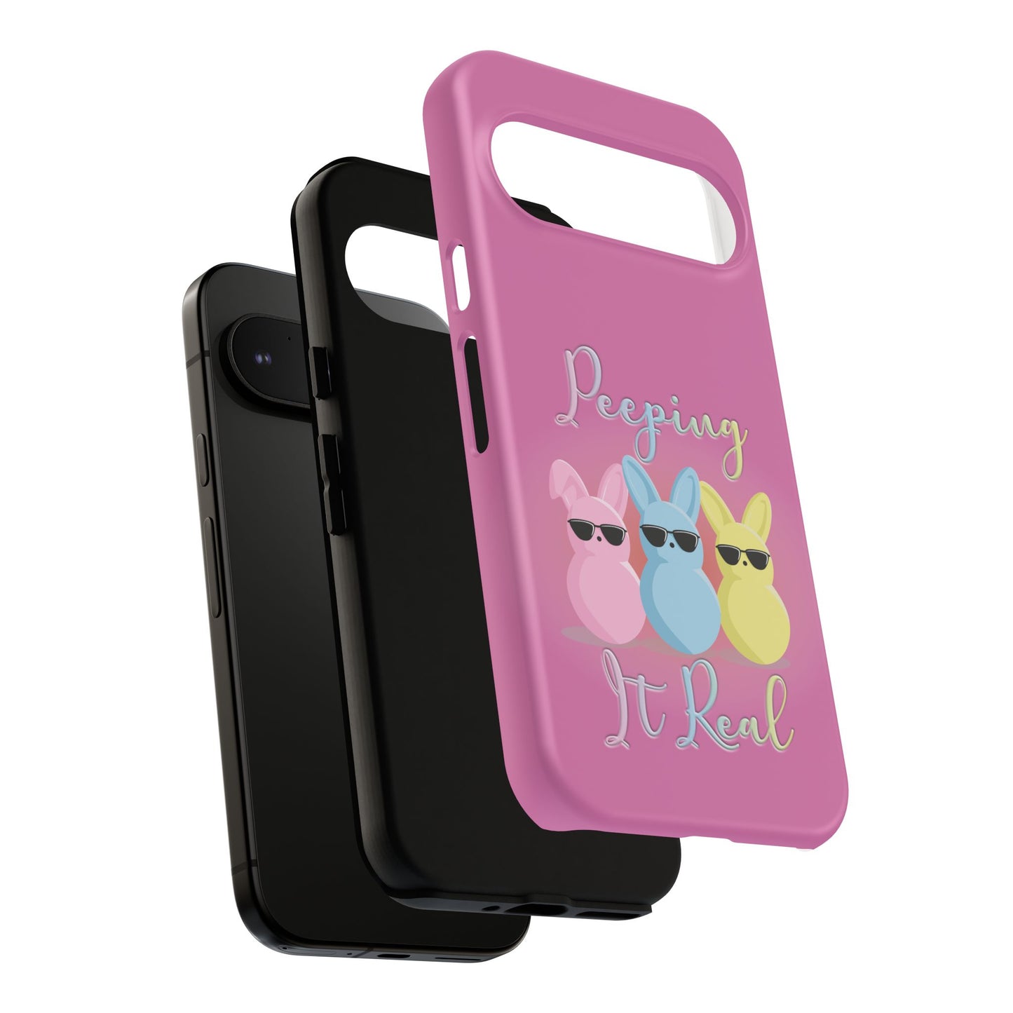 Phone Case - Peeping It Real Bunny Design for Easter & Spring