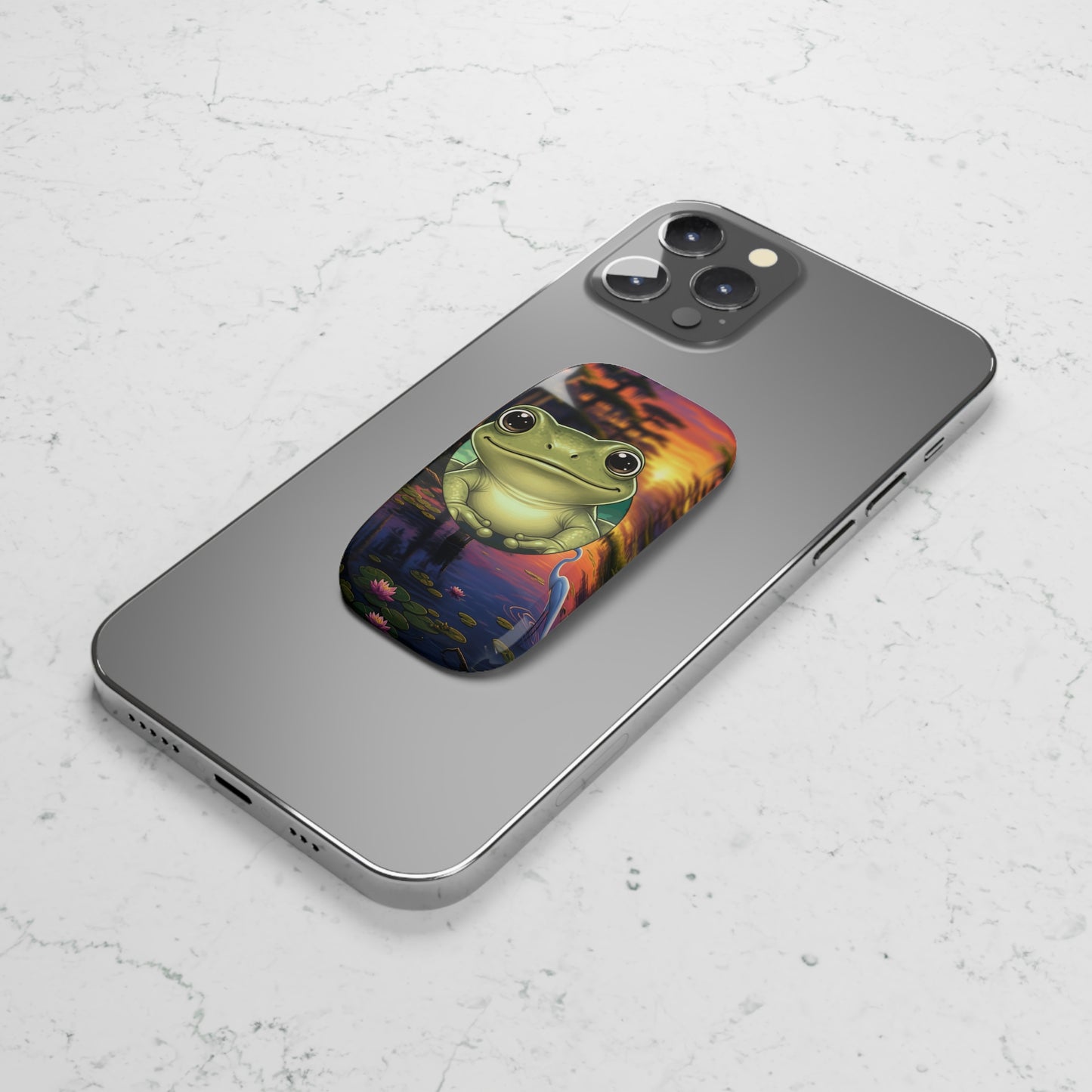 Baby Frog Phone Grip Stand, Cute Mobile Accessory, Unique Gift for Teens, Fun Phone Holder, Croak-tastic Design, Perfect for Everyday Use