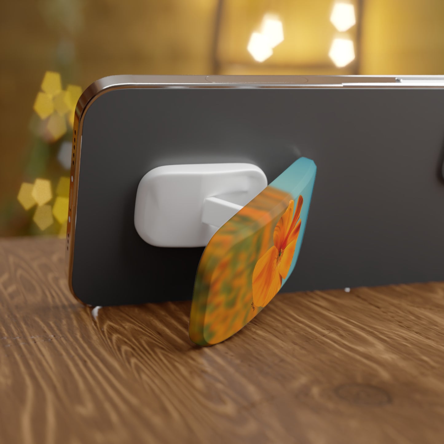 Golden Poppy Phone Click-On Grip