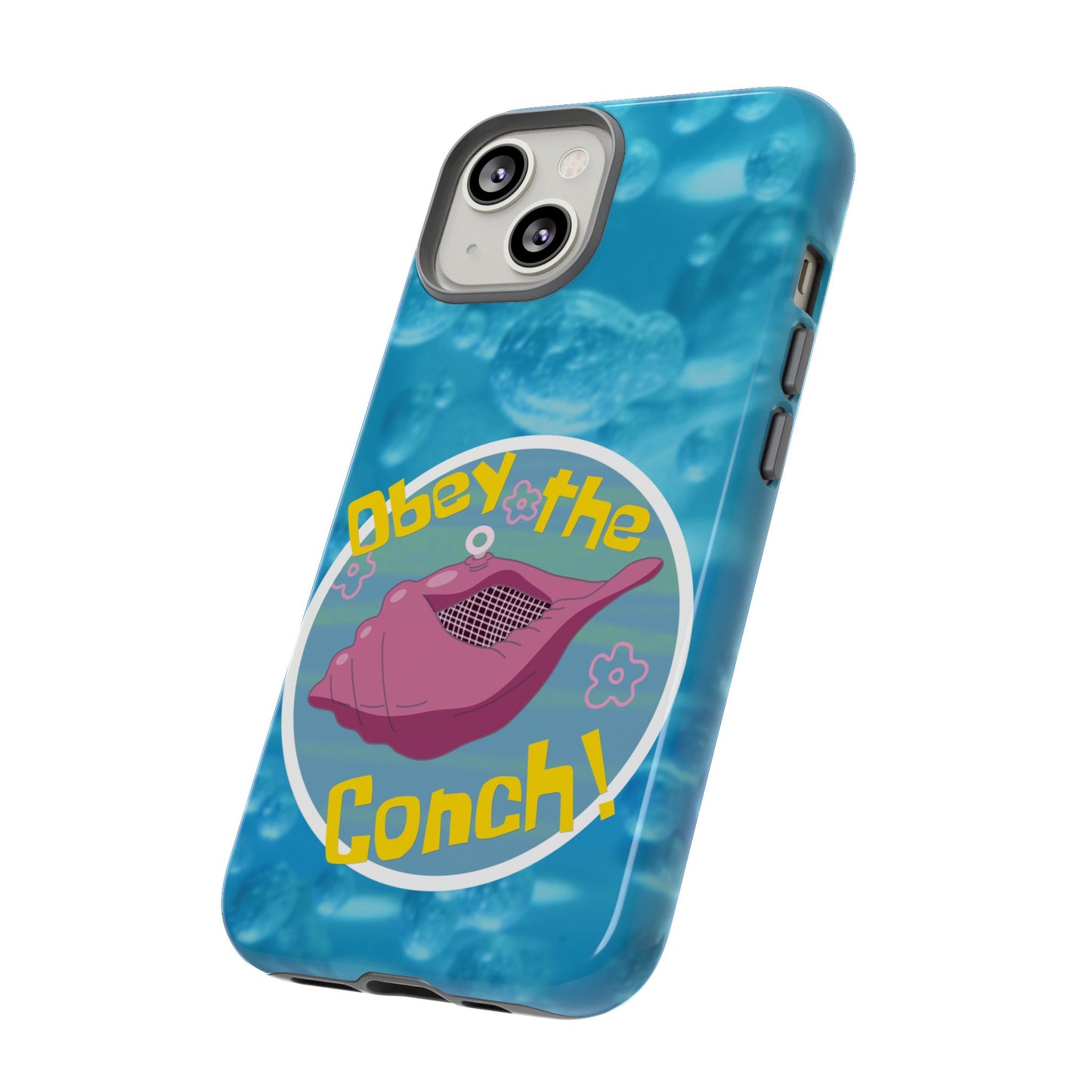 Phone Cases - Obey the Conch, Spongebob Design