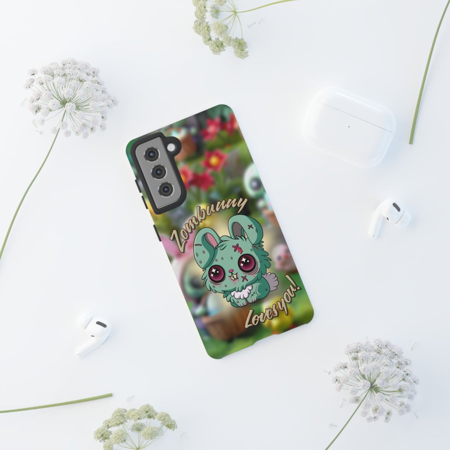 Phone Case - Cute Zombie Bunny - Zombunny Loves You