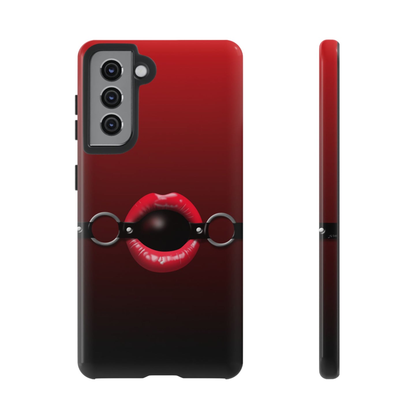 Phone Tough Case - Red Lips Gag Ball Design