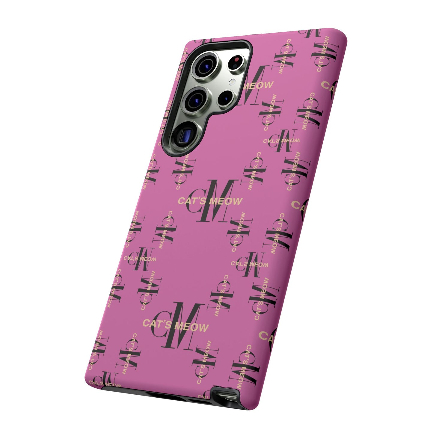 Phone Cases - Cat's Meow Logo Pattern Tough Cases