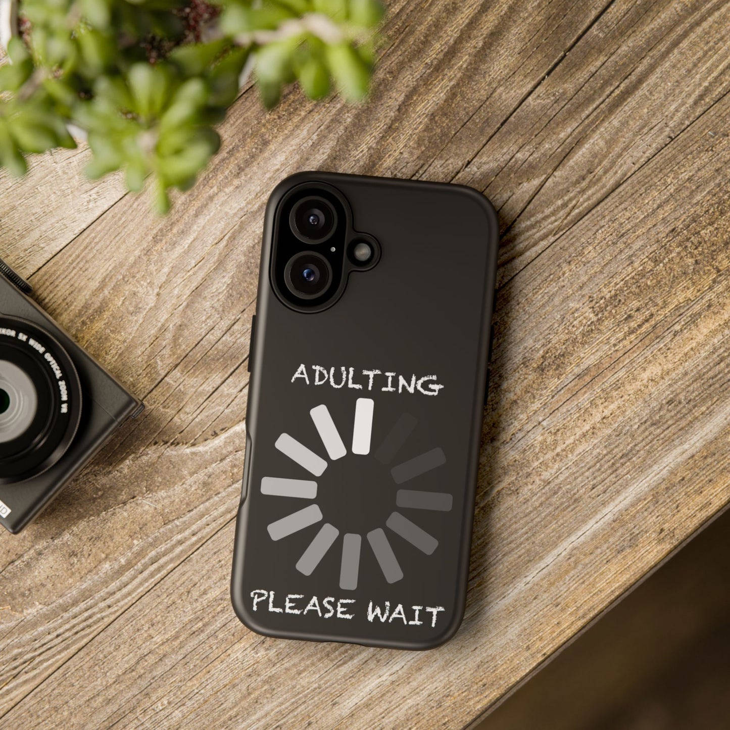 Phone Case - Adulting Please Wait Funny Tough Cases for Adults