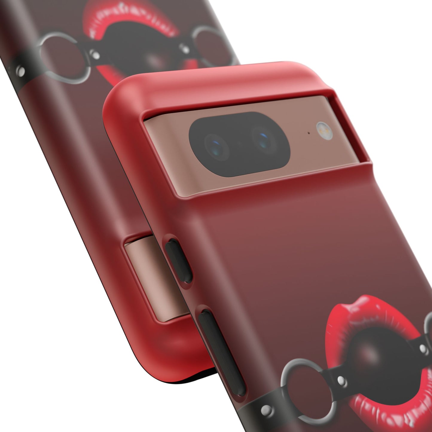 Phone Tough Case - Red Lips Gag Ball Design