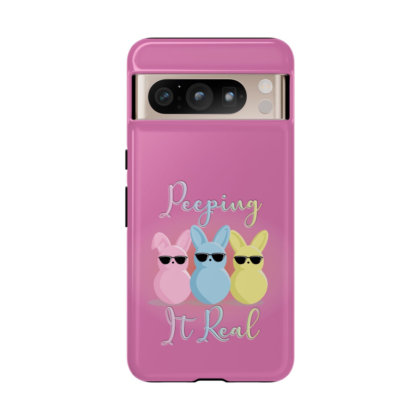 Phone Case - Peeping It Real Bunny Design for Easter & Spring