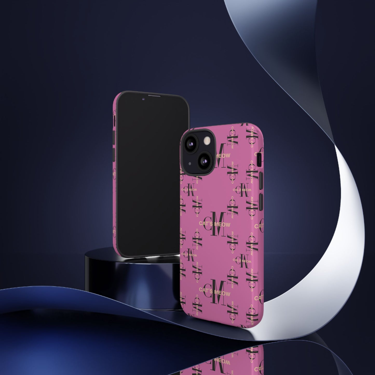 Phone Cases - Cat's Meow Logo Pattern Tough Cases