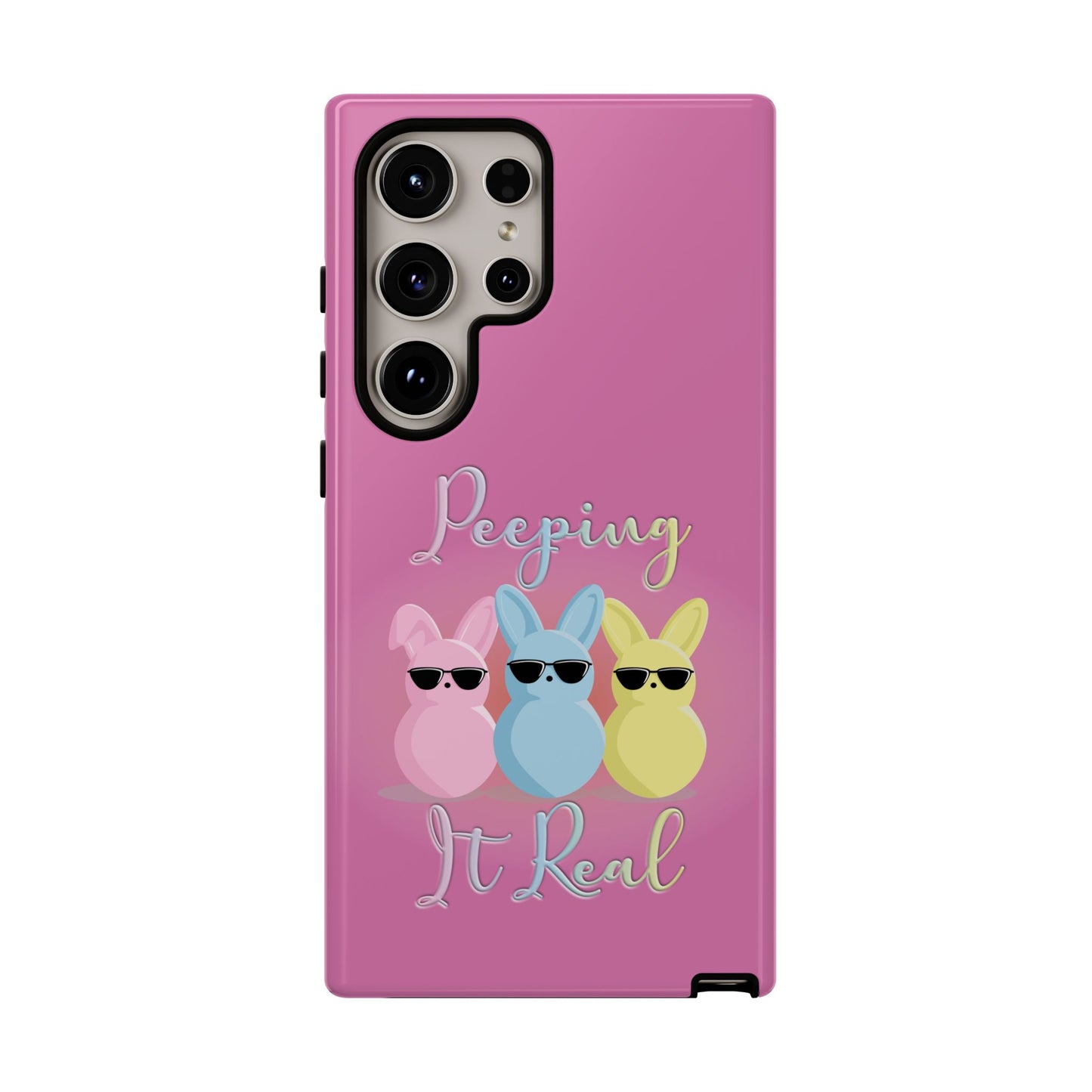 Phone Case - Peeping It Real Bunny Design for Easter & Spring