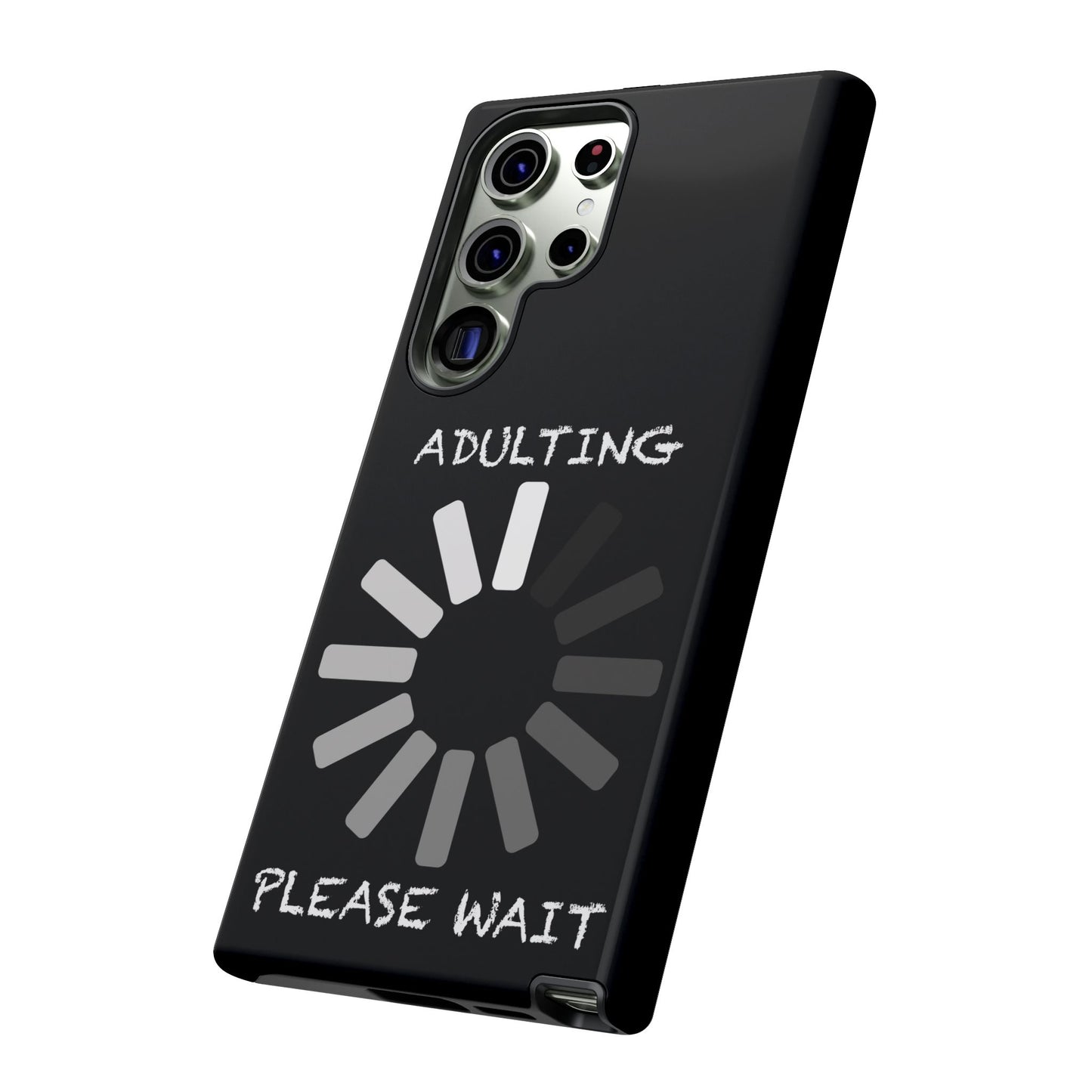 Phone Case - Adulting Please Wait Funny Tough Cases for Adults