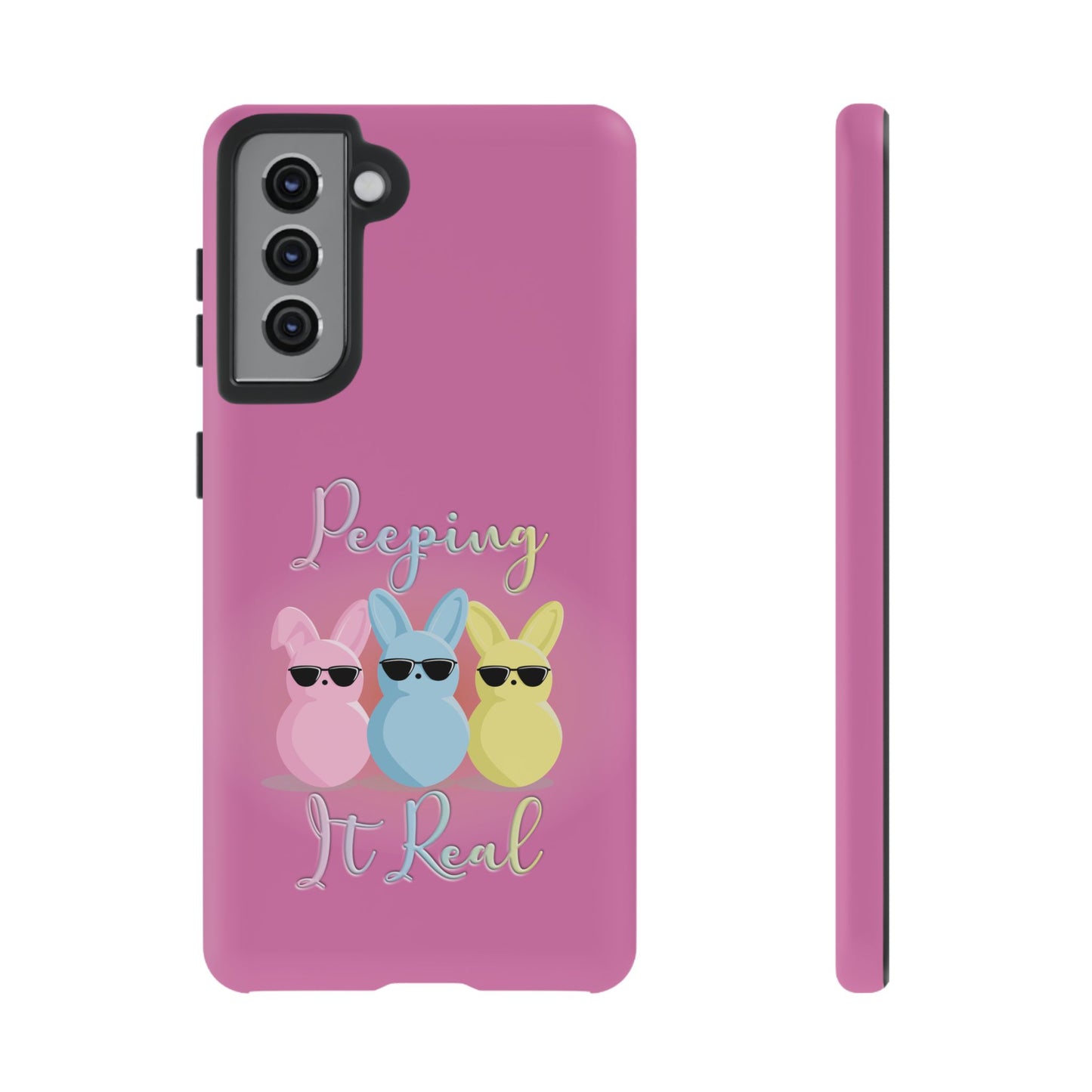 Phone Case - Peeping It Real Bunny Design for Easter & Spring