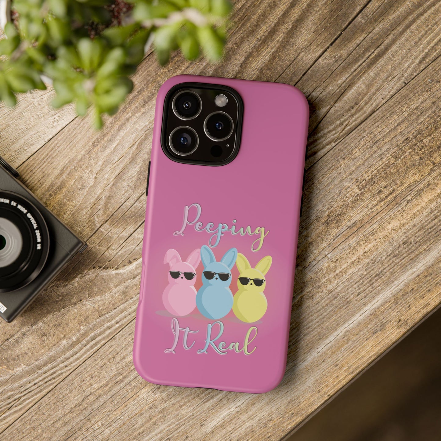 Phone Case - Peeping It Real Bunny Design for Easter & Spring