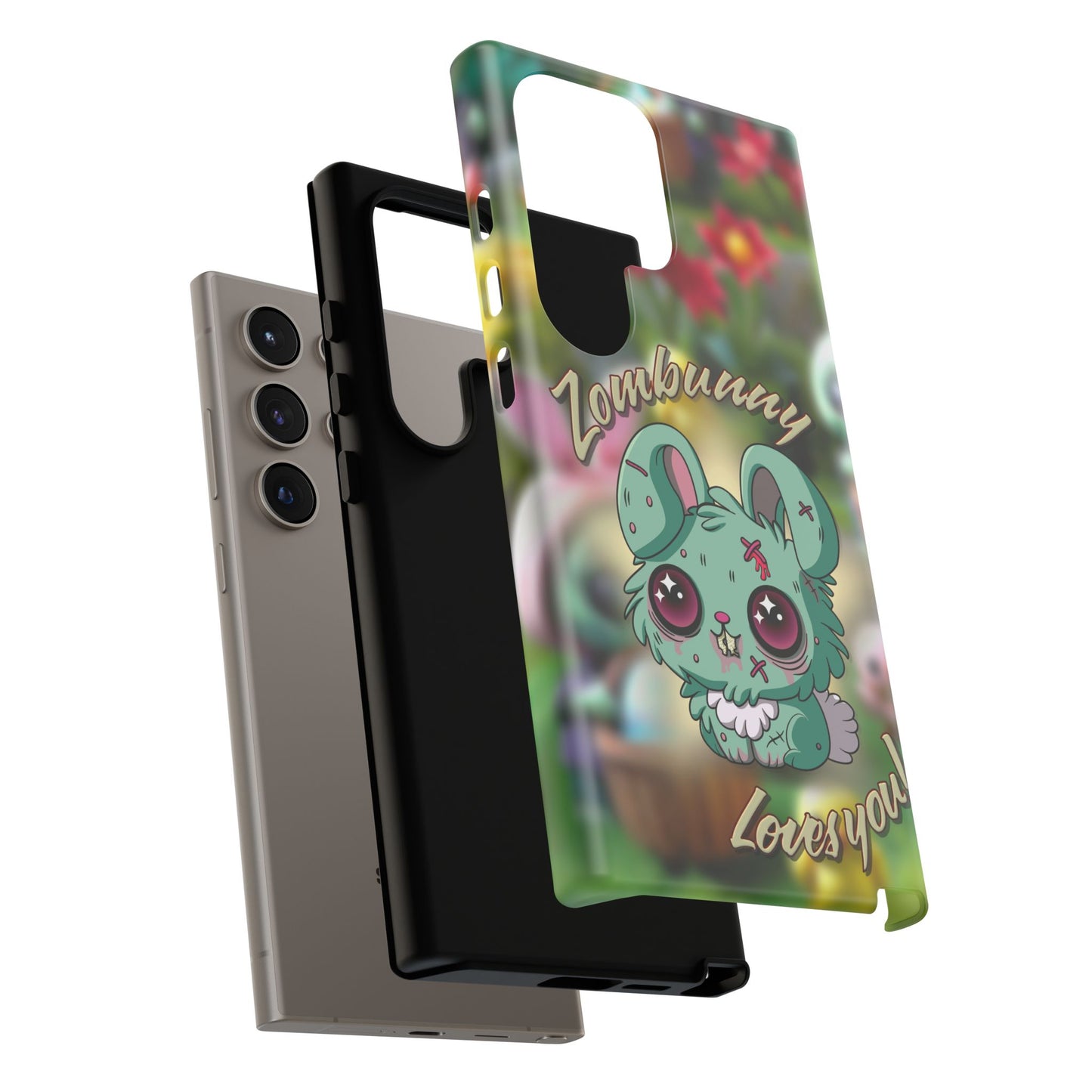 Phone Case - Cute Zombie Bunny - Zombunny Loves You