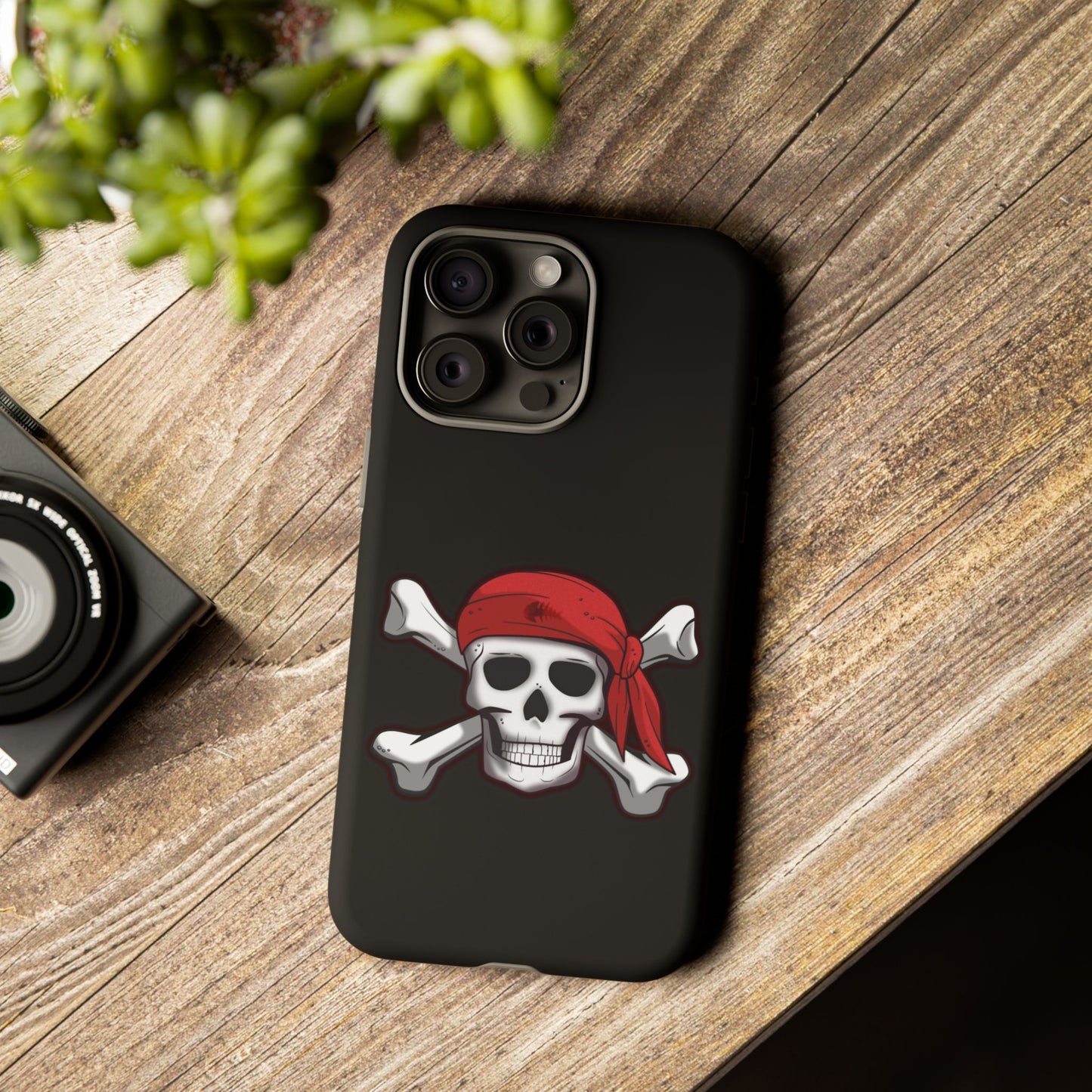 Pirate Skull and Crossbones with Jolly Roger Bandana - Tough Cases