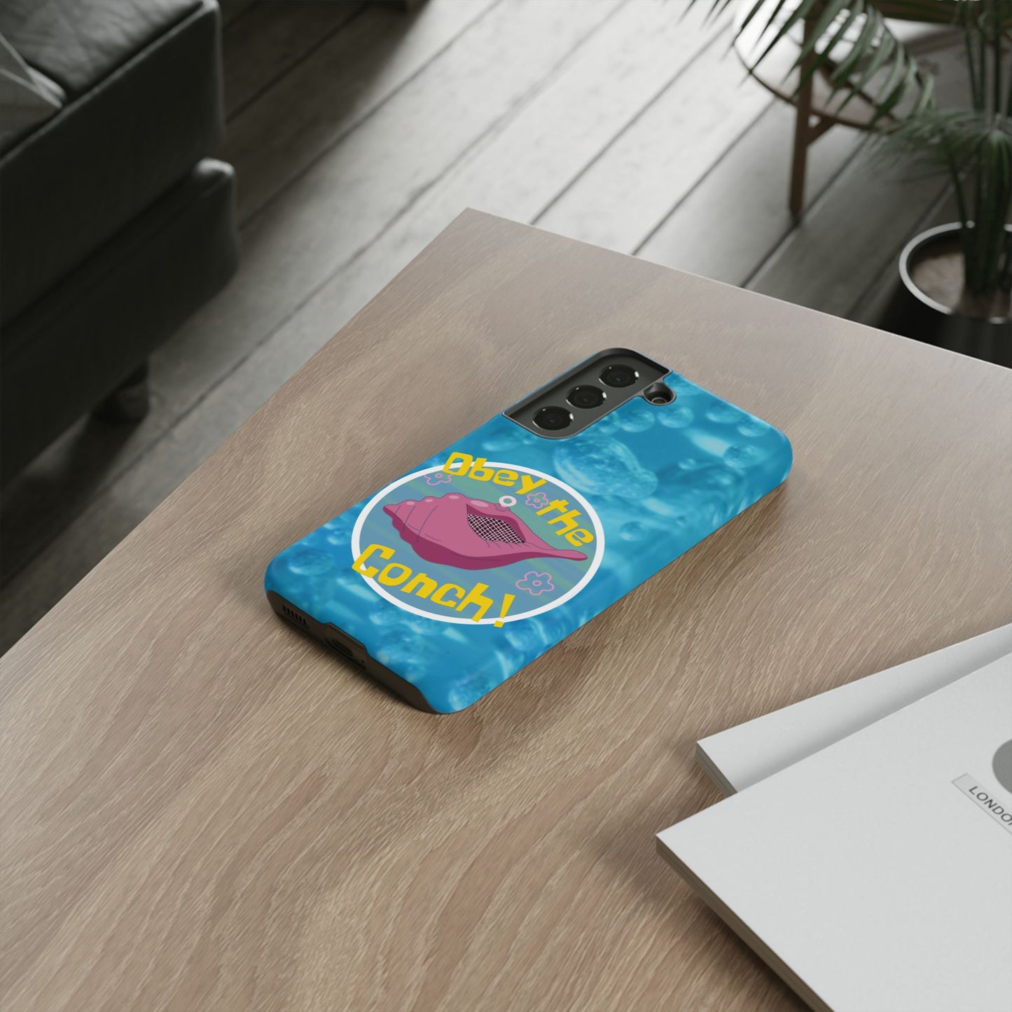 Phone Cases - Obey the Conch, Spongebob Design